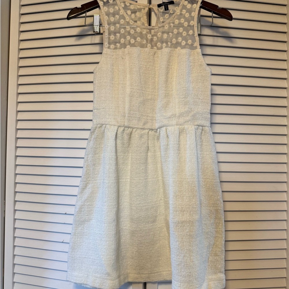 Charming White Sleeveless Dress - Perfect for Bridal Shower